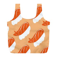 Fish Eat Japanese Sushi Full Print Recycle Bags (L) 