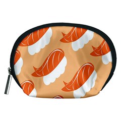 Fish Eat Japanese Sushi Accessory Pouches (medium)  by Mariart