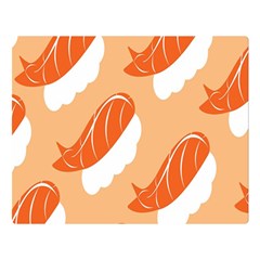 Fish Eat Japanese Sushi Double Sided Flano Blanket (Large) 