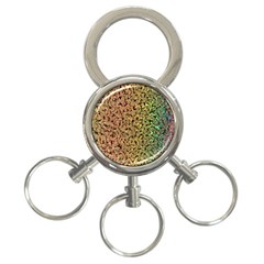 Crystals Rainbow 3-ring Key Chains