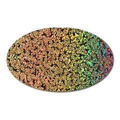 Crystals Rainbow Oval Magnet