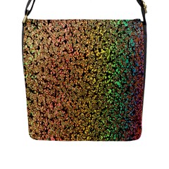 Crystals Rainbow Flap Messenger Bag (l)  by Mariart