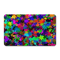 Flowersfloral Star Rainbow Magnet (rectangular) by Mariart