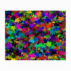 Flowersfloral Star Rainbow Small Glasses Cloth (2-side) by Mariart