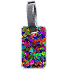 Flowersfloral Star Rainbow Luggage Tags (two Sides)