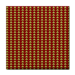 Hawthorn Sharkstooth Triangle Green Red Tile Coasters