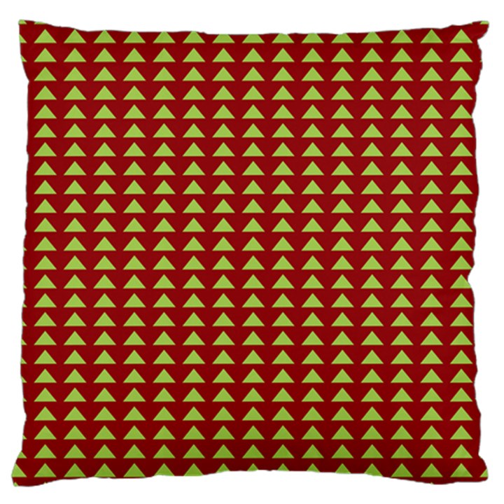 Hawthorn Sharkstooth Triangle Green Red Large Cushion Case (One Side)