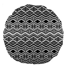 Aztec Design Pattern Large 18  Premium Round Cushions