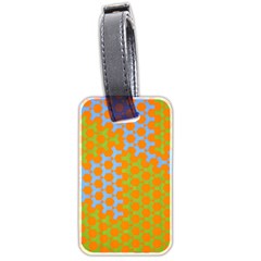 Green Blue Orange Luggage Tags (two Sides)