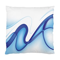 Glittering Abstract Lines Blue Wave Chefron Standard Cushion Case (one Side) by Mariart