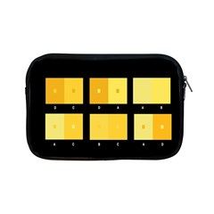 Horizontal Color Scheme Plaid Black Yellow Apple Ipad Mini Zipper Cases