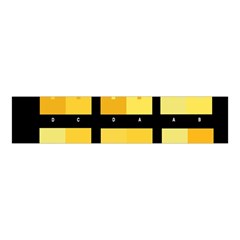 Horizontal Color Scheme Plaid Black Yellow Velvet Scrunchie by Mariart