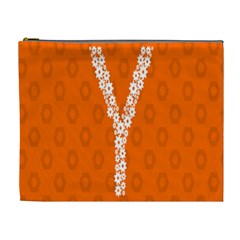 Iron Orange Y Combinator Gears Cosmetic Bag (xl)