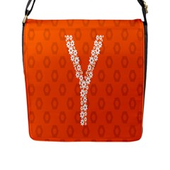 Iron Orange Y Combinator Gears Flap Messenger Bag (l)  by Mariart