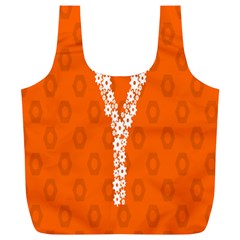 Iron Orange Y Combinator Gears Full Print Recycle Bags (l)  by Mariart