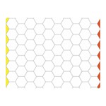 Hex Grid Plaid Green Yellow Blue Orange White Double Sided Flano Blanket (Mini)  35 x27  Blanket Front