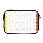 Hex Grid Plaid Green Yellow Blue Orange White Apple MacBook Pro 17  Zipper Case Front