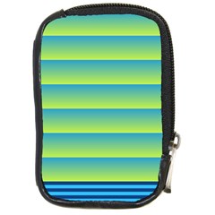 Line Horizontal Green Blue Yellow Light Wave Chevron Compact Camera Cases by Mariart