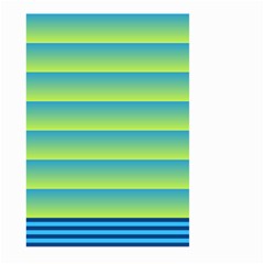 Line Horizontal Green Blue Yellow Light Wave Chevron Large Garden Flag (two Sides)