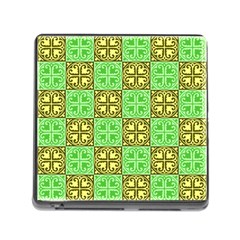 Clipart Aztec Green Yellow Memory Card Reader (square)