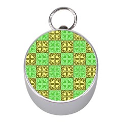 Clipart Aztec Green Yellow Mini Silver Compasses by Mariart