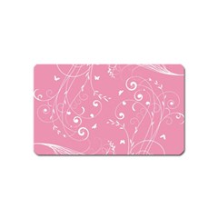 Floral Design Magnet (name Card)