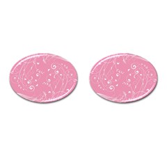 Floral Design Cufflinks (oval)