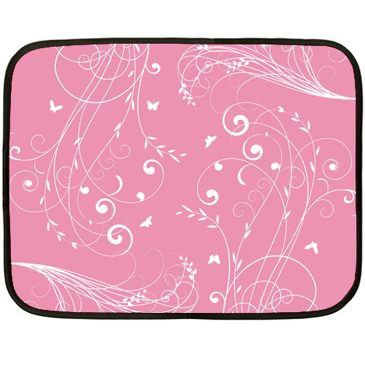 Floral design Fleece Blanket (Mini)