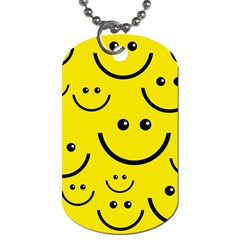 Linus Smileys Face Cute Yellow Dog Tag (one Side)