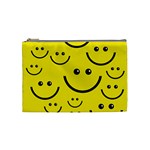 Linus Smileys Face Cute Yellow Cosmetic Bag (Medium)  Front