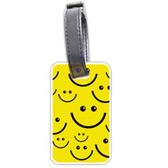 Linus Smileys Face Cute Yellow Luggage Tags (two Sides)