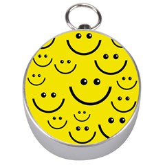 Linus Smileys Face Cute Yellow Silver Compasses by Mariart