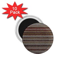 Stripy Knitted Wool Fabric Texture 1.75  Magnets (10 pack) 
