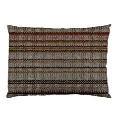 Stripy Knitted Wool Fabric Texture Pillow Case (Two Sides)