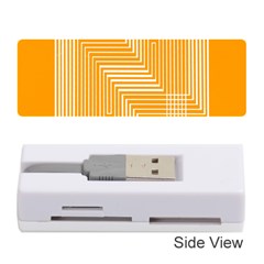 Orange Line Plaid Memory Card Reader (stick) 