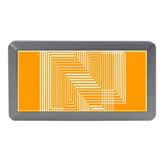 Orange Line Plaid Memory Card Reader (mini)