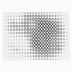 Polka Circle Round Black White Hole Large Glasses Cloth