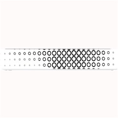 Polka Circle Round Black White Hole Small Bar Mats by Mariart