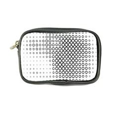 Polka Circle Round Black White Hole Coin Purse by Mariart