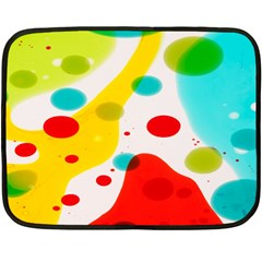 Polkadot Color Rainbow Red Blue Yellow Green Double Sided Fleece Blanket (mini)  by Mariart