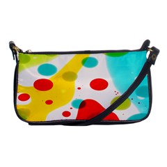 Polkadot Color Rainbow Red Blue Yellow Green Shoulder Clutch Bags by Mariart