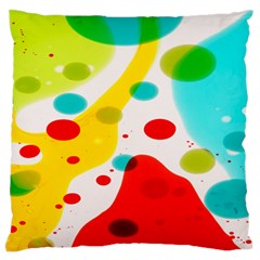 Polkadot Color Rainbow Red Blue Yellow Green Standard Flano Cushion Case (one Side) by Mariart