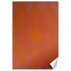 Live Three Term Side Card Orange Pink Polka Dot Chevron Wave Canvas 24  X 36  by Mariart