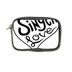 Singer Love Sign Heart Coin Purse by Mariart