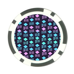 Polkadot Plaid Circle Line Pink Purple Blue Poker Chip Card Guard by Mariart