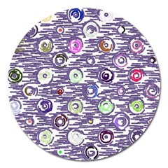 Painted Circles           Magnet 5  (round) by LalyLauraFLM