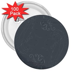 Floral Design 3  Buttons (100 Pack) 