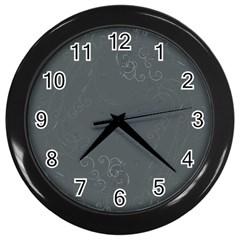 Floral Design Wall Clocks (black)