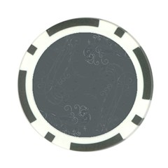 Floral Design Poker Chip Card Guard