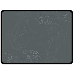 Floral Design Fleece Blanket (large) 